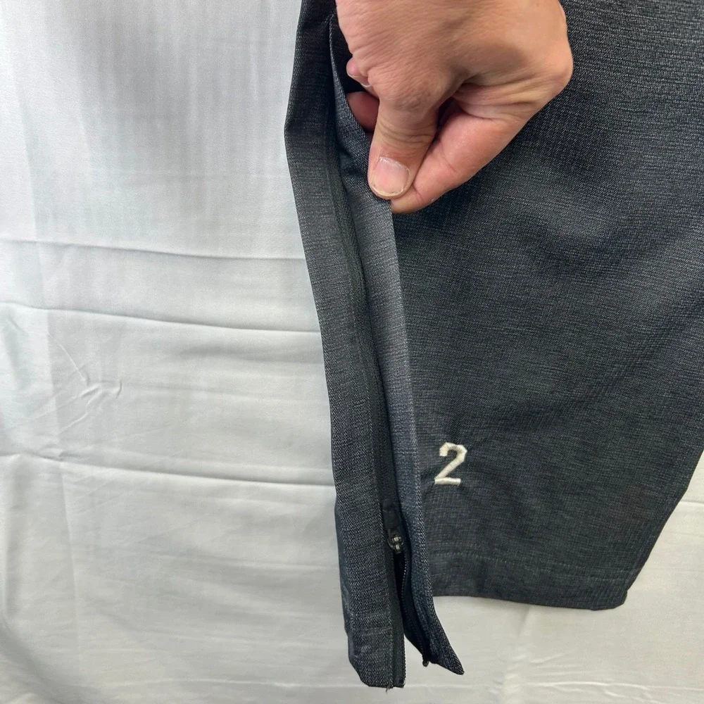 Nike Storm-FIT Golf Pants Mens Medium Gray Zippered Hem 535636 Waterproof